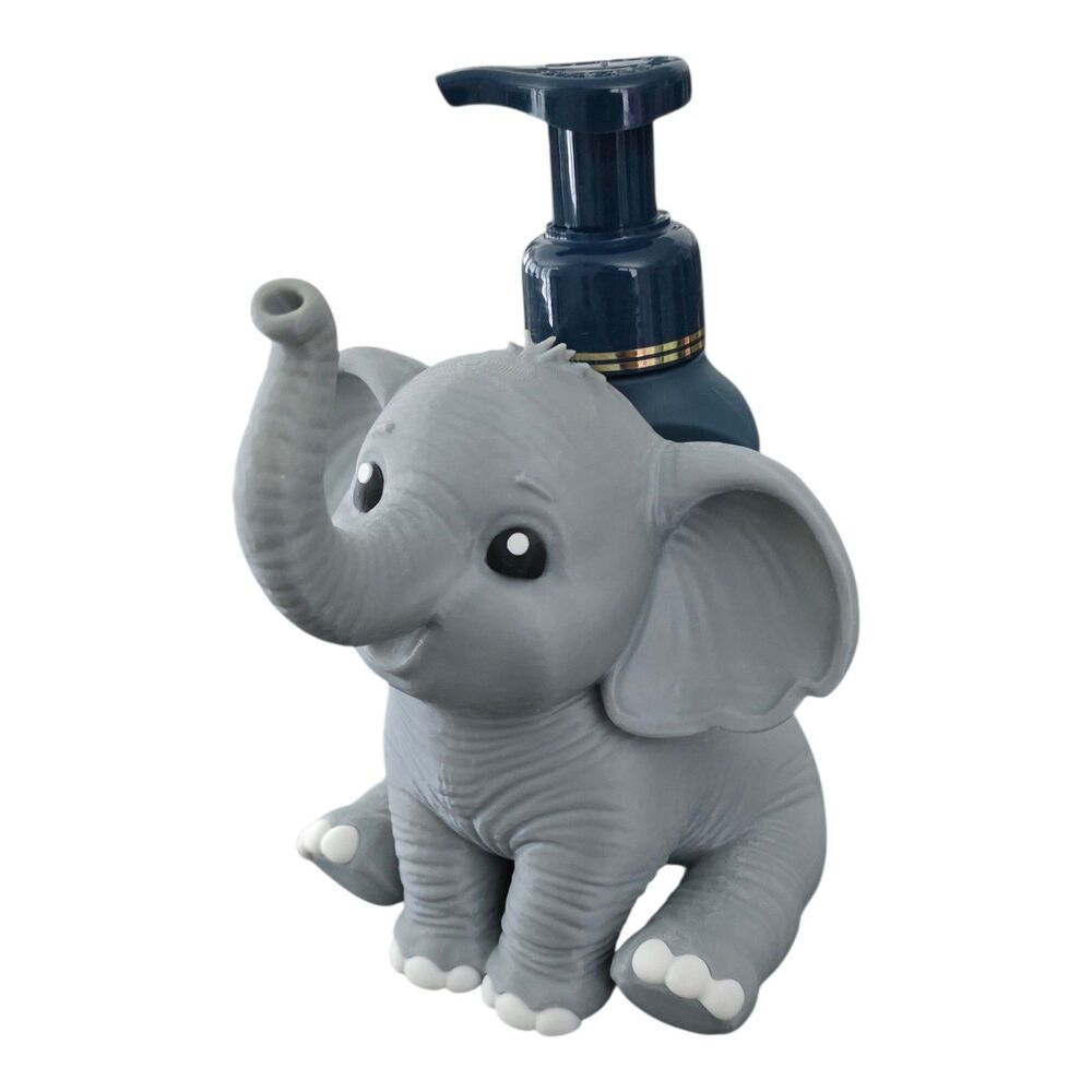 Bath & Body Works 3d Printed Grey Elephant Foaming Soap Dispenser Holder